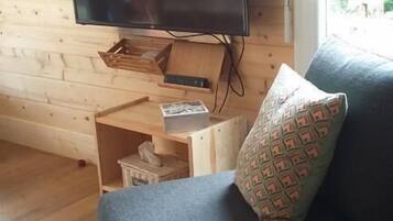 Romantic Chalet, Terrace, Mountain View | Television