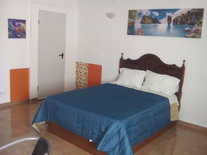 Blackout curtains, rollaway beds, free WiFi, bed sheets