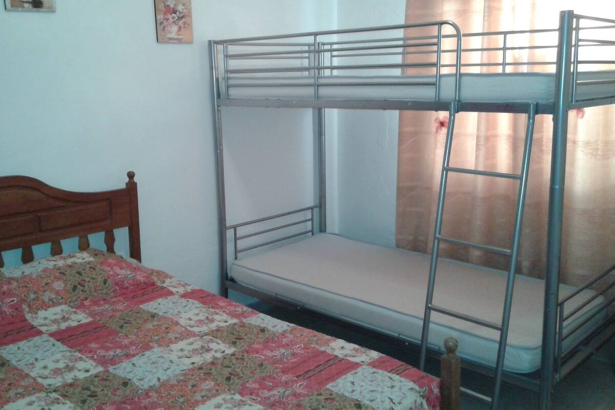 Blackout curtains, rollaway beds, free WiFi, bed sheets