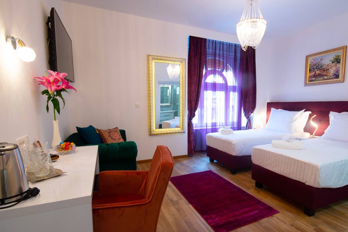 Deluxe Double Room, Private Bathroom (Room 4) | 1 bedroom, minibar, in-room safe, desk