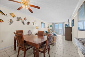 Dining - Oceanfront 2BR Condo 5th Floor Balcony with Beautiful Ocean Views, 502 (Indian Harbour Beach)