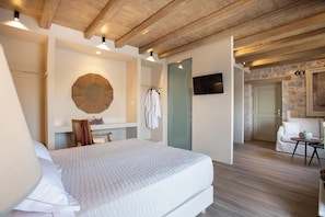 Superior Suite Panoramic Sea View | 1 Schlafzimmer, Bettwäsche aus ägyptischer Baumwolle