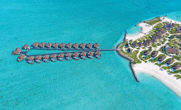 Water Villa (Private Pool) | Egyptian cotton sheets, premium bedding, Tempur-Pedic beds, free minibar