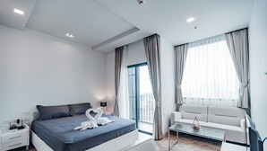 스튜디오 | 객실 내 금고, 암막 커튼, 무료 WiFi, 침대 시트