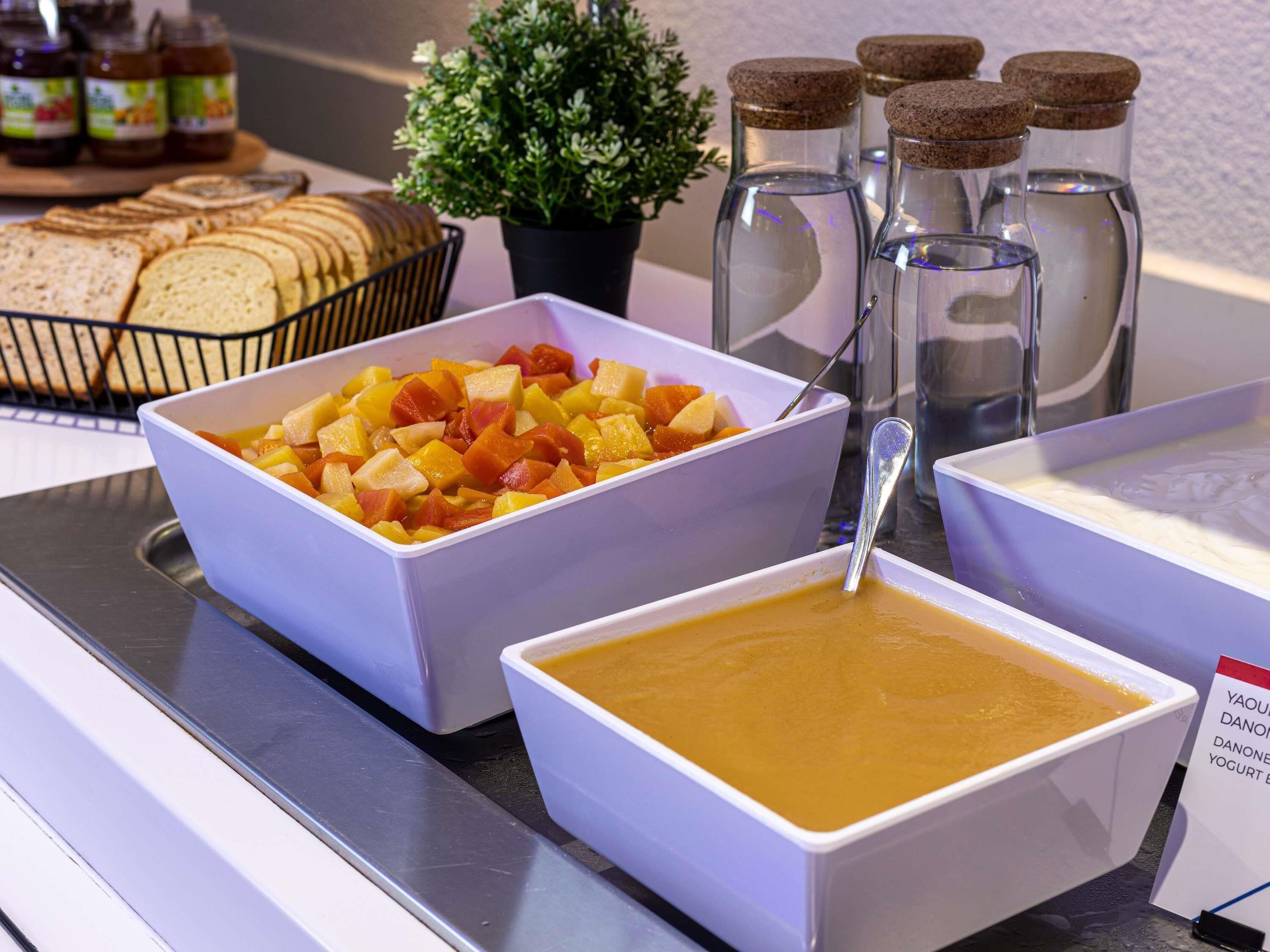 daily buffet breakfast (eur 8.90 per person)