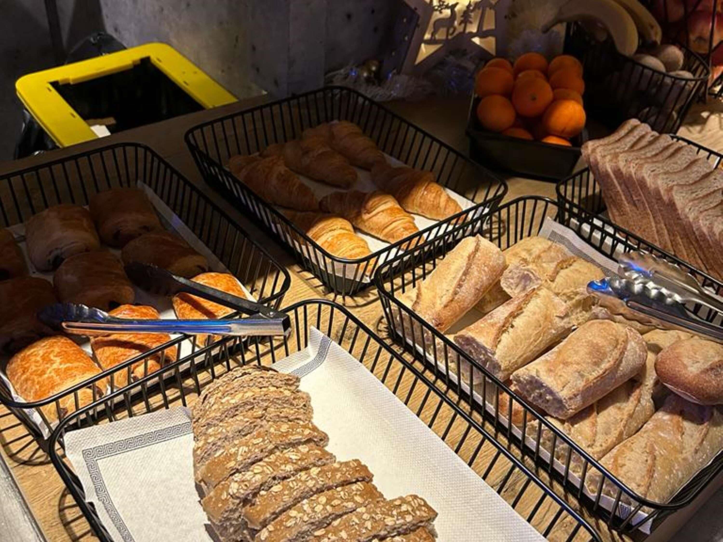 daily buffet breakfast (eur 8.90 per person)