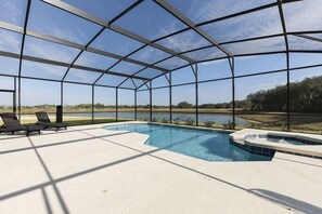 Indoor pool - Lake View 6BR 5BA Solterra Pool Home (Davenport)