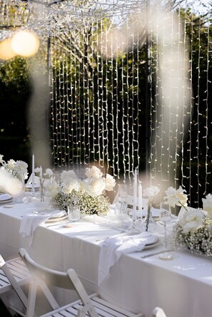 Área para banquetes al aire libre