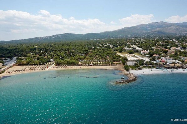 Experience the charm of a coastal town surrounded by lush greenery and majestic mountains.
