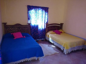 Blackout curtains, bed sheets, wheelchair access