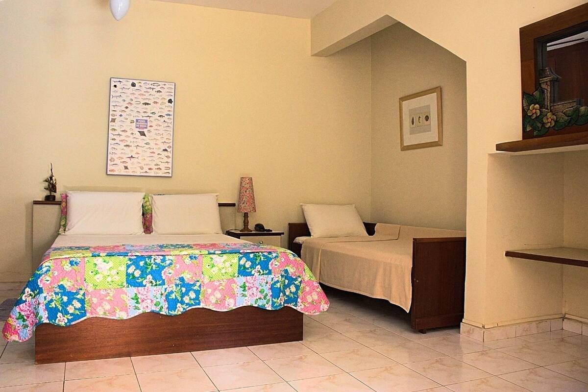 Desk, free WiFi, bed sheets