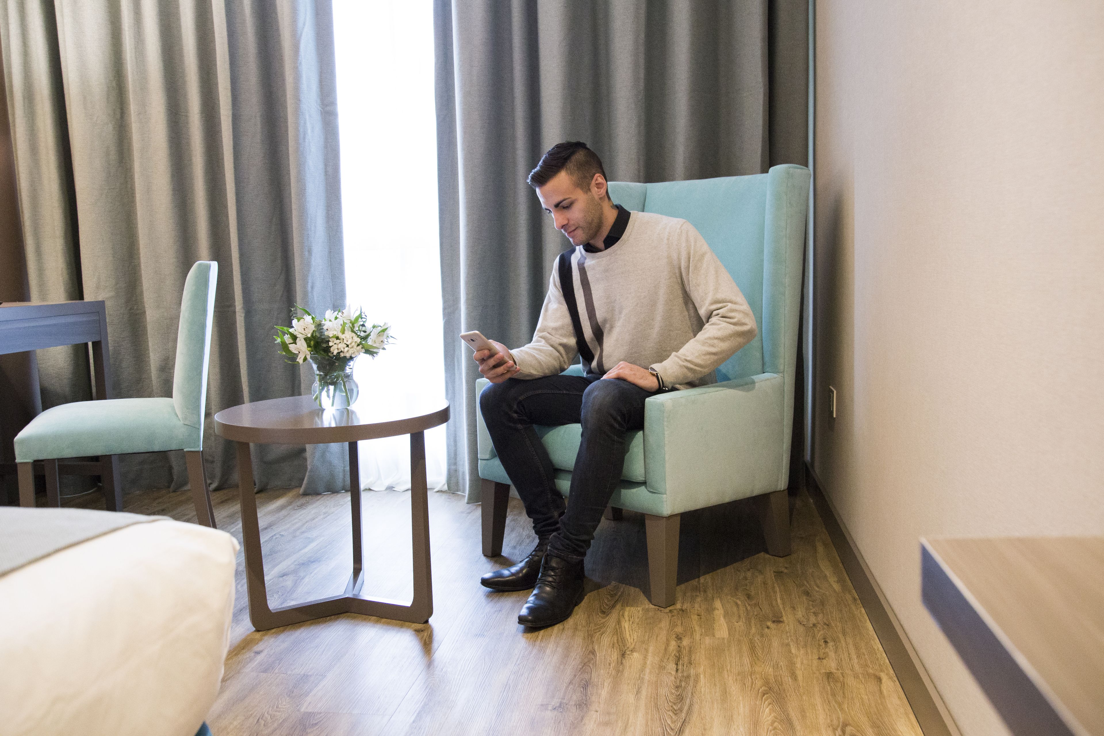 room (corner) | frette italian sheets, premium bedding, down duvets, pillow-top beds