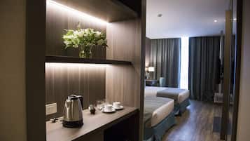 标准房 | 意大利 Frette 床单、高档床上用品、羽绒被、加厚床垫