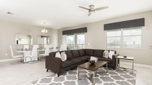 Living area - 9BR ChampionsGate Pool Home (Davenport)