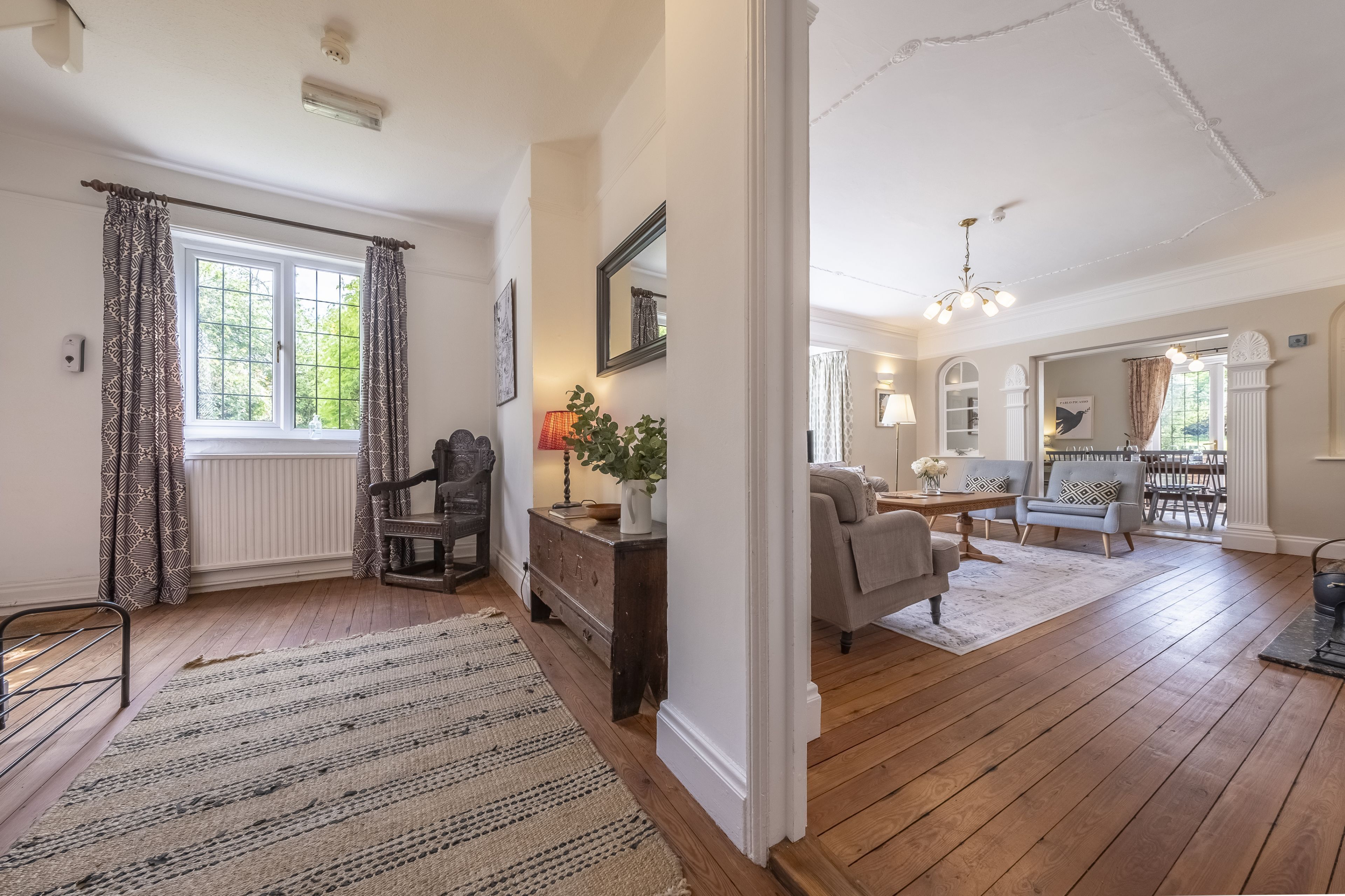 Ground floor: Entrance hallway leading into sitting room