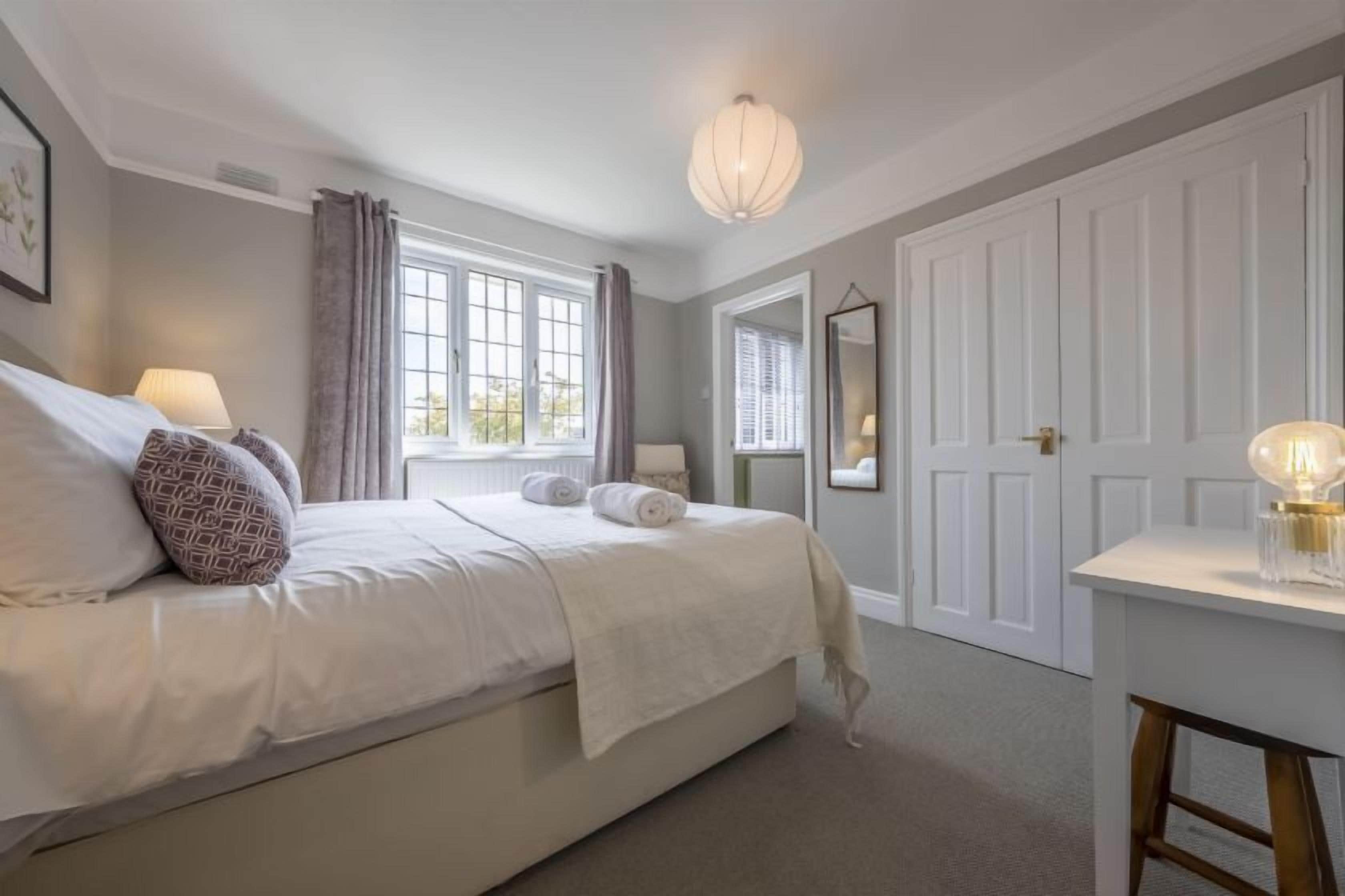 First floor: Bedroom two with en-suite bathroom