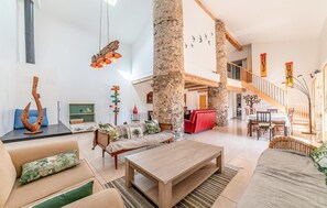 Fireplace, DVD player