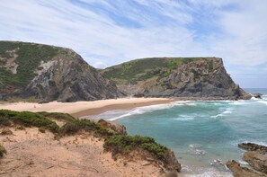 Beach nearby, sun-loungers