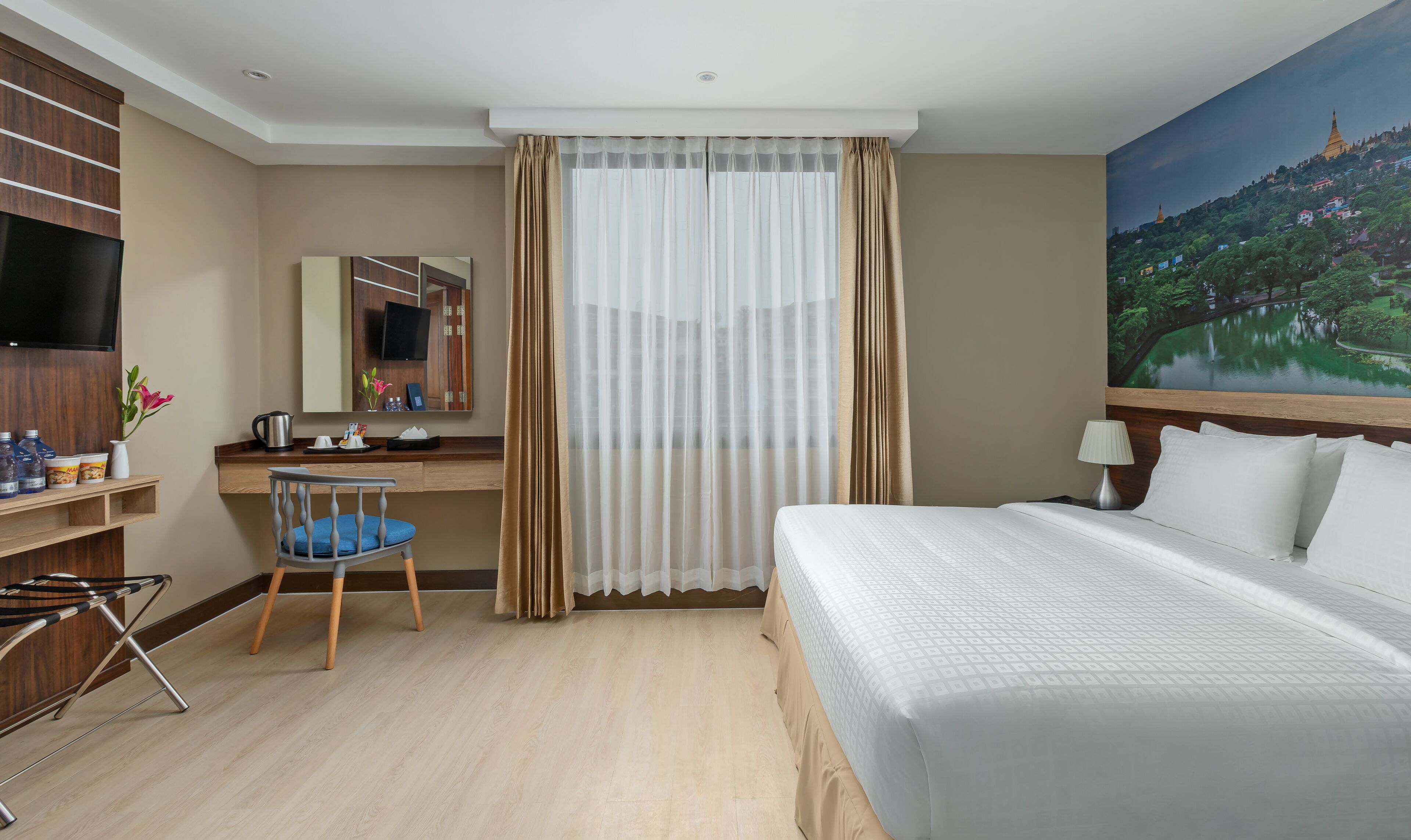 deluxe room, river view | view from room