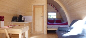 Comfortable MEGAPOD forest cabin