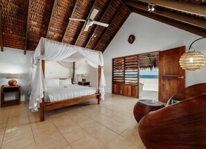 Vila Keluarga, 3 kamar tidur, pemandangan samudra | Brankas, setrika/meja setrika, Wi-Fi gratis, dan seprai linen