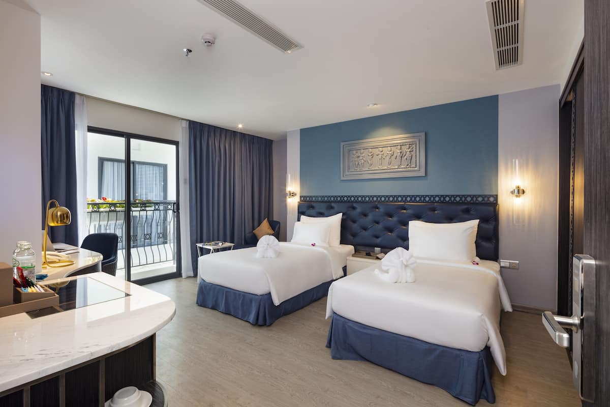 Junior Double or Twin Room, Balcony, City View | View from room