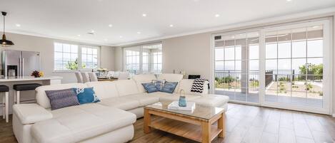 TV, fireplace, table football