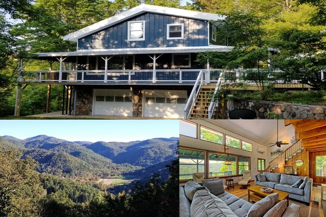 Amazing views, 4 KING BEDs, Pets OK, High Speed Wi-Fi, Firepit, Covered Deck