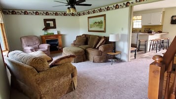 Smart TV, DVD player, video library