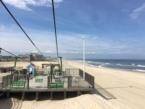 On the beach