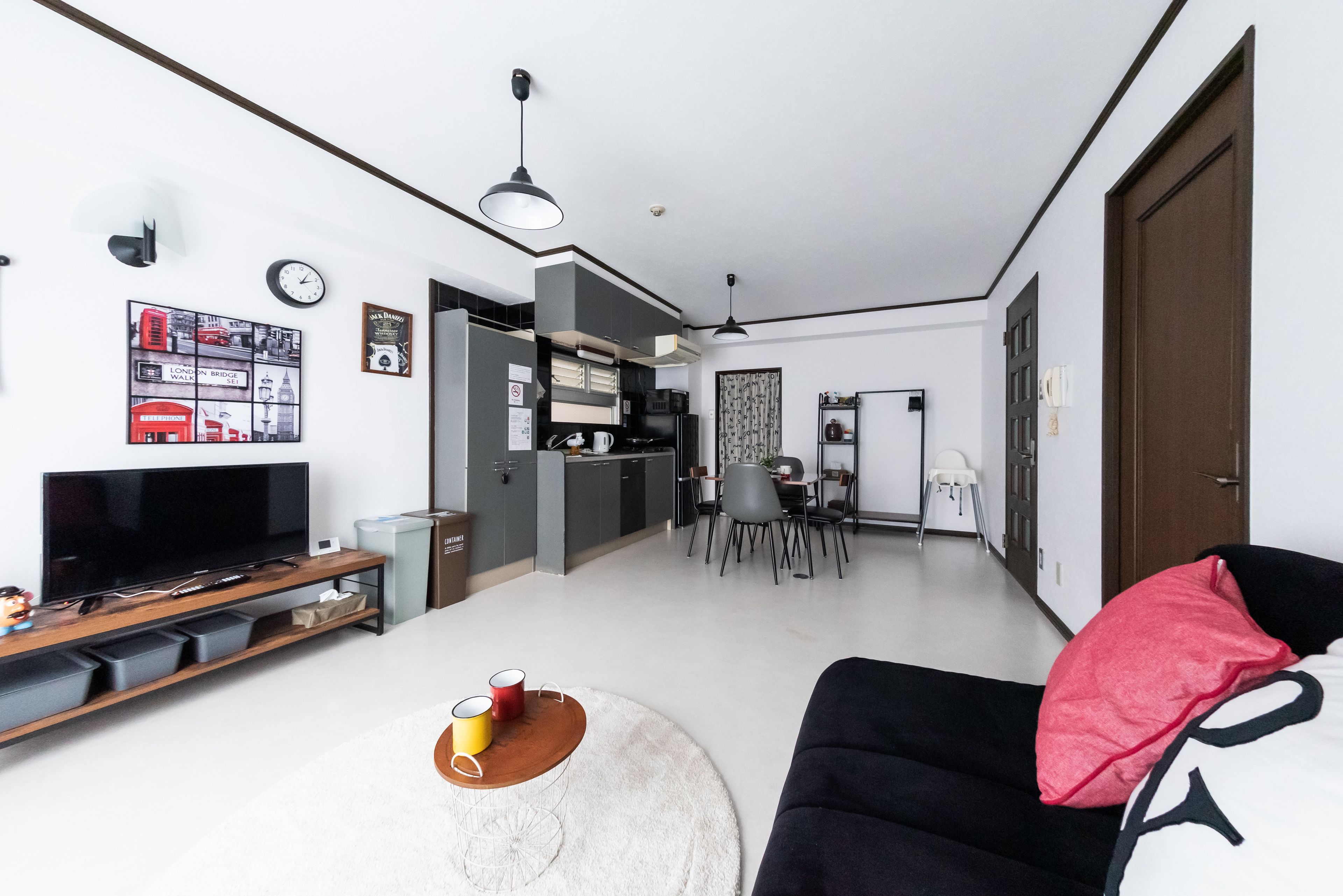 Phòng (Il sole Kujo 501) | Khu phòng khách | TV màn hình phẳng 