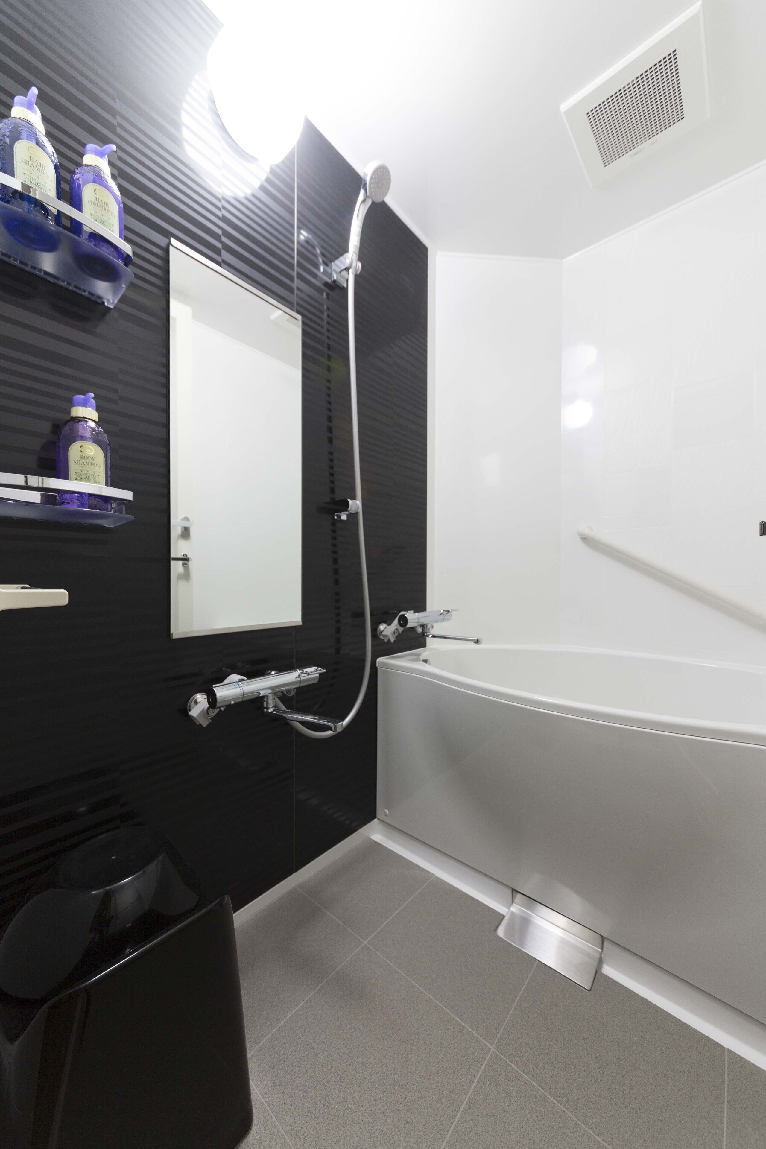 slippers, bidet, towels