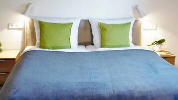 Hypo-allergenic bedding, individually decorated, individually furnished