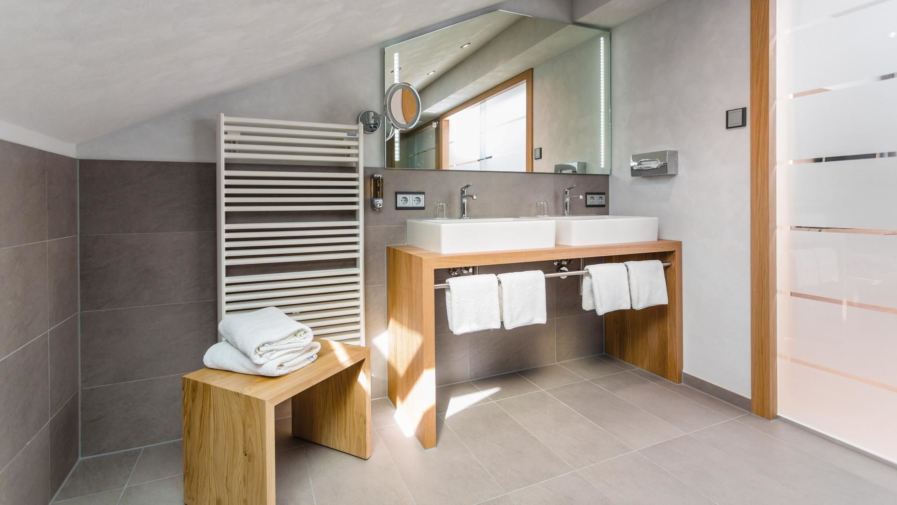 free toiletries, hair dryer, bathrobes, towels