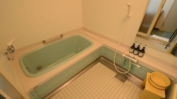 Standard Double Room, Non Smoking (Check-In After 9 PM,110) | Bathroom | Separate bathtub and shower, free toiletries, hair dryer, bathrobes