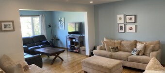 house is perfectly situated for your business trip or weekend getaway or longer.