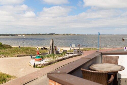 3-Jungnamensand : Ferienwohnung in Wittdün am Wattenmeer von Amrum - Meerblick,