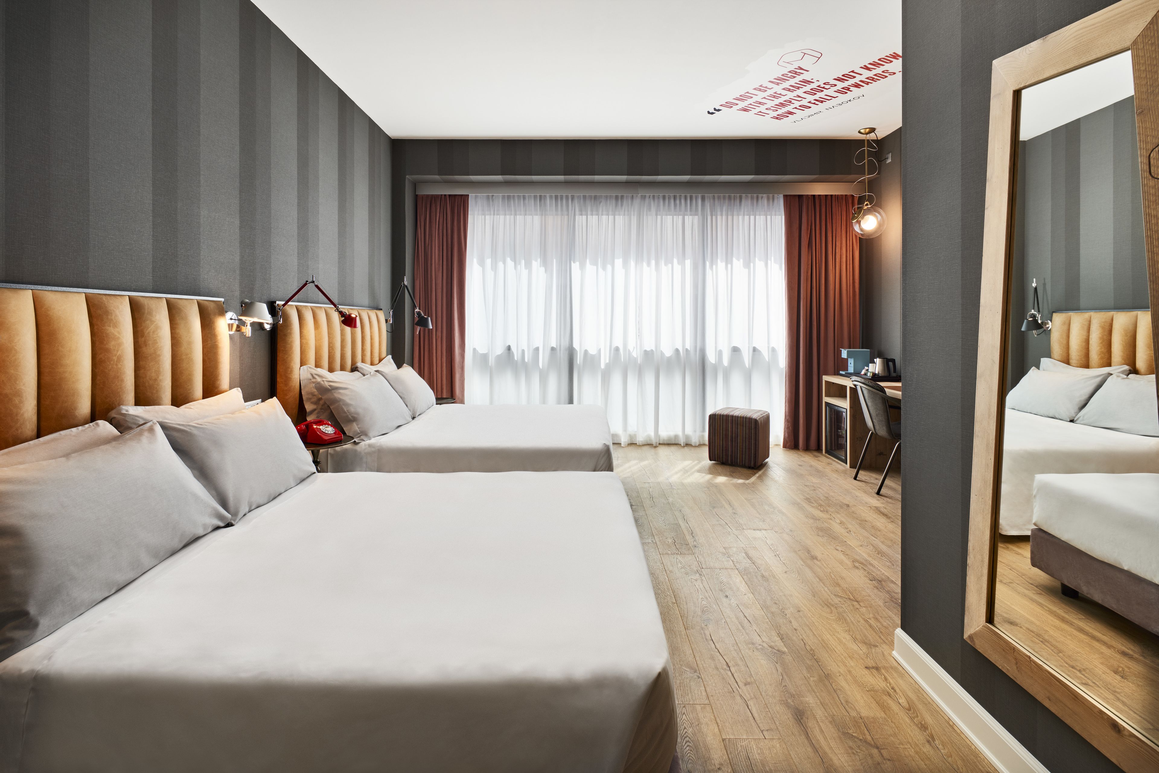 family quadruple room (modernist xl) | minibar, in-room safe, desk, soundproofing