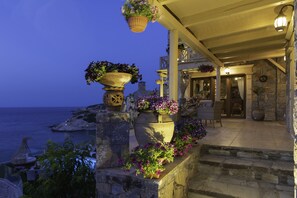 Villa, 3 chambres, piscine privée, vue mer | Balcon