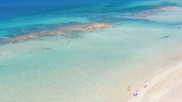 In Strandnähe, Shuttle zum Strand, Liegestühle, Sonnenschirme