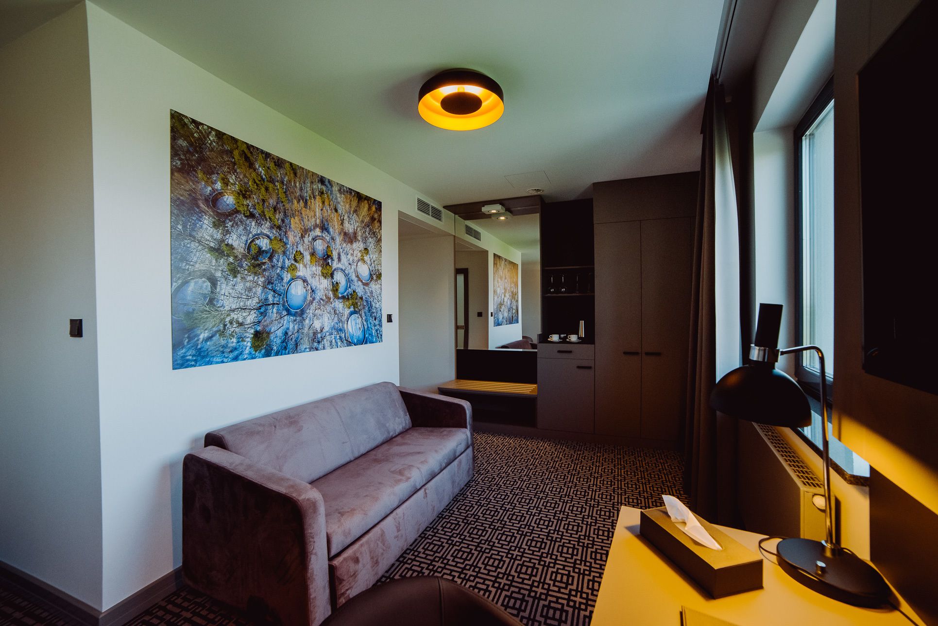 standard double room (sofa) | 1 bedroom, in-room safe, desk, soundproofing