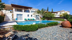 Pool - Attractive Villa, Private Pool, Spectacular Sea Views across the Bay of Chrysochou (Neo Chorio)