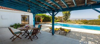 Attractive Villa, A/C, Private Pool, Magnificent Sea Views overlooking Chrysochou Bay