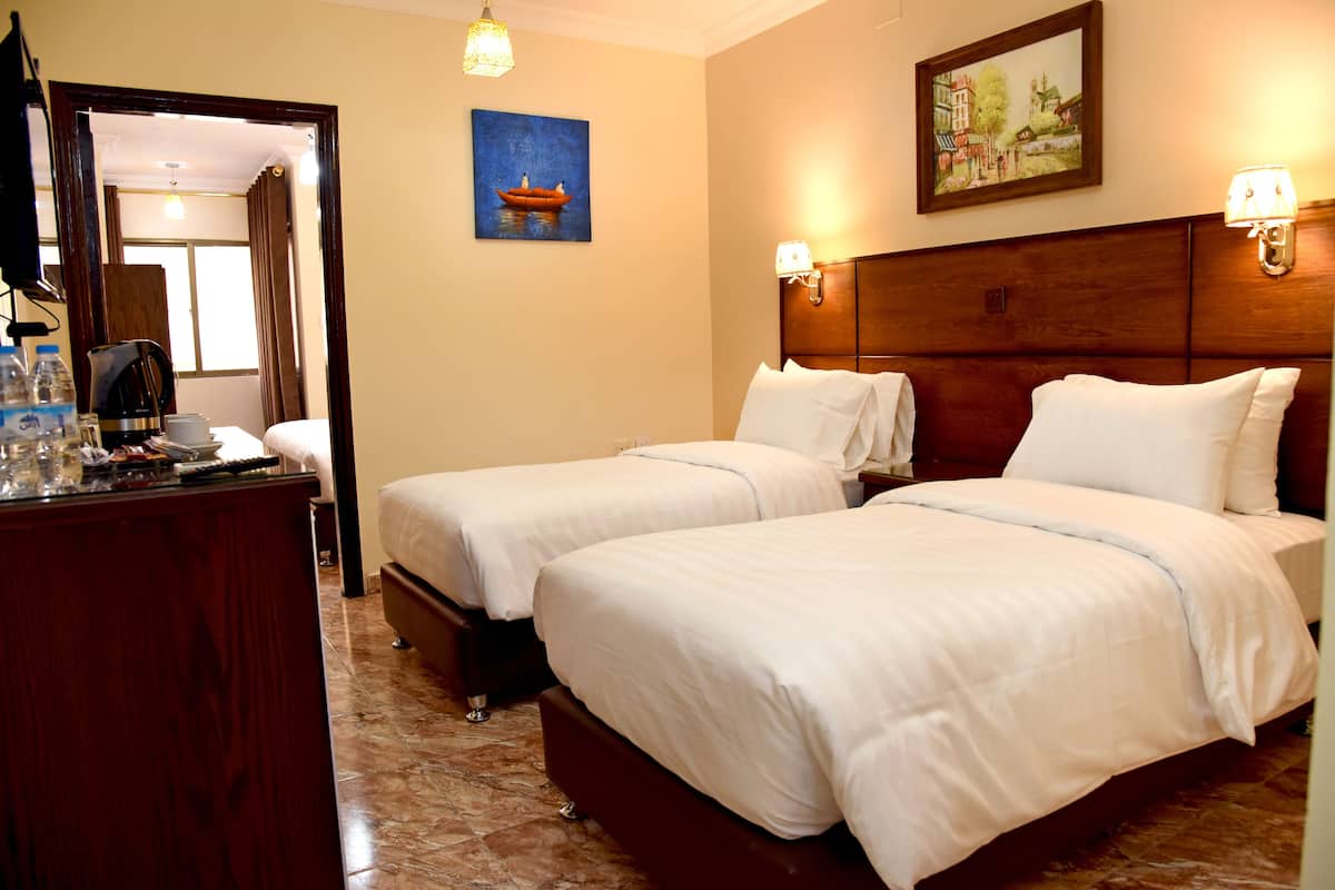 individually decorated, individually furnished, desk, blackout curtains