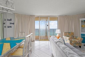 TV - Beachfront Bliss | 2BR Condo with Balcony & Resort Amenities (Panama City Beach)