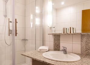 Hair dryer, towels