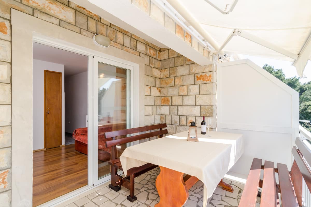 Apartment, 2 Schlafzimmer, Balkon, Meerblick | Balkon