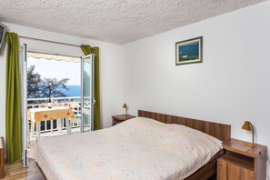 Lejlighed - 1 soveværelse - balkon - havudsigt (1) | Premium-sengetøj, gratis Wi-Fi, sengetøj