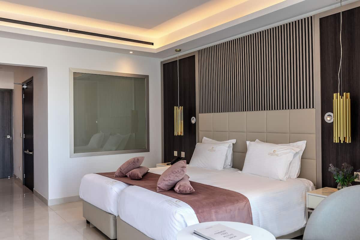 1 slaapkamer, luxe beddengoed, Tempur Pedic-bedden, een minibar