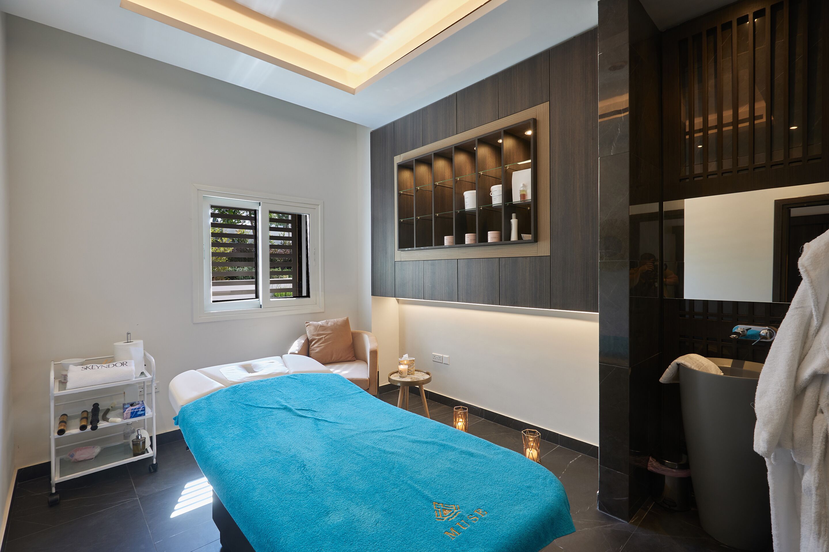 Behandlingsrum til par, kropsbehandlinger, body wrap-behandlinger